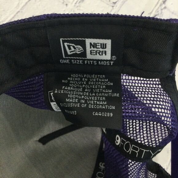 New Era Cap Hat Unisex Snapback Color Blue Clemson Tigers 9Forty Truckers Cap - Picture 5 of 6